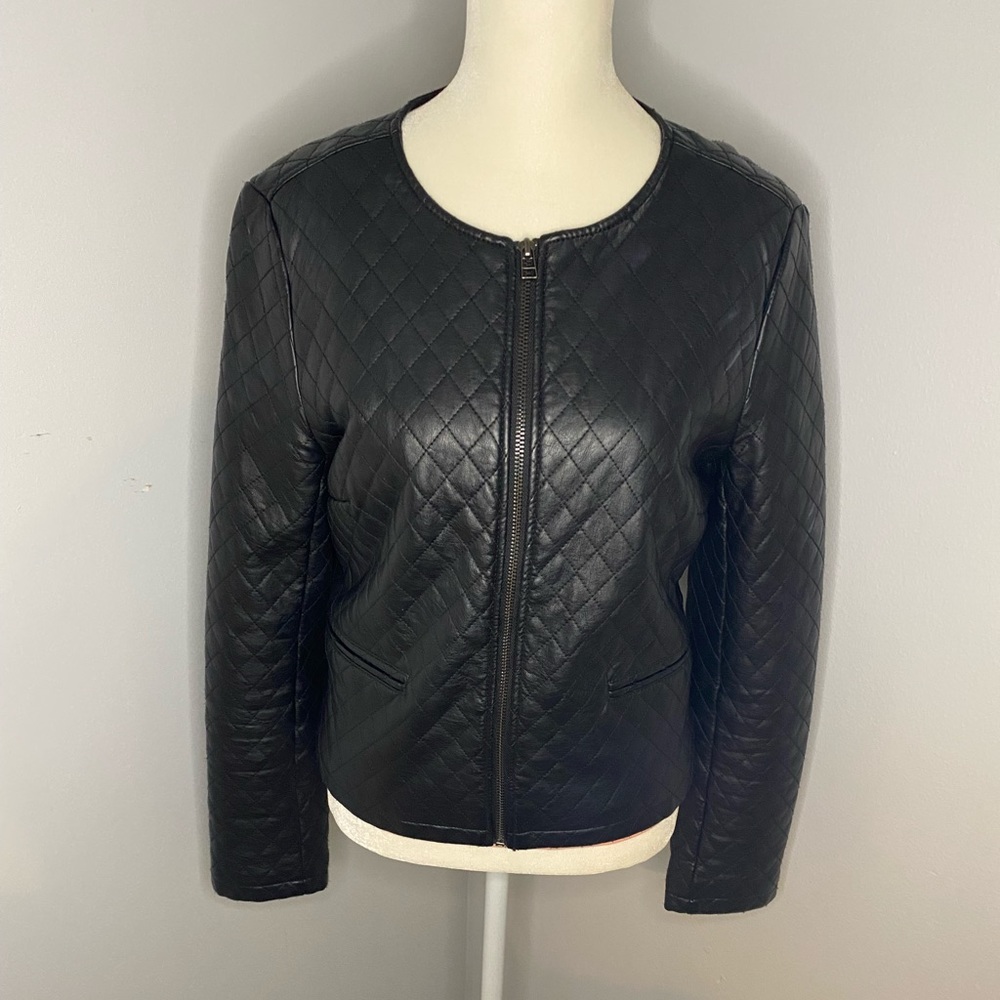 Black Leather Jacket - Picture 3 of 4